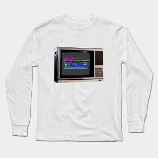 TV SET / STAY TUNED #5 (GLITCHED) Long Sleeve T-Shirt